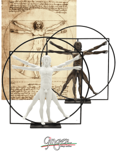 Leonardo da Vinci's Vitruvian Man 3D reproduction