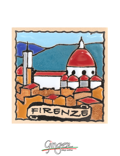 Handcrafted ceramic magnet n.01