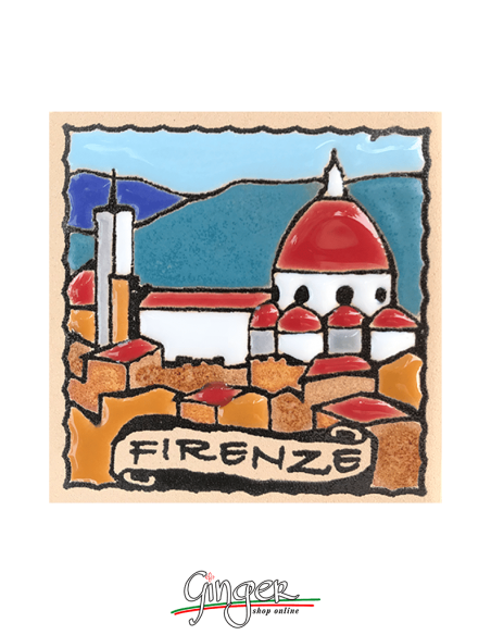 Handcrafted ceramic magnet n.01