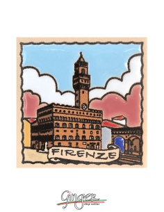 Handcrafted ceramic magnet n.01
