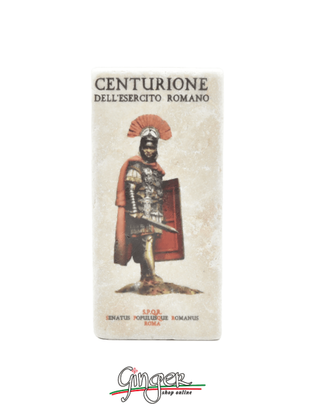 "New" - Magnet in real raw Italian marble - Centurion of the Roman army
