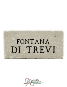 "New" - Magnet in real raw Italian marble - Fontana di Trevi (the Trevi fountain)