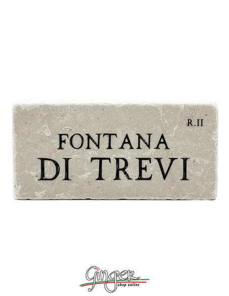 "New" - Magnet in real raw Italian marble - Fontana di Trevi (the Trevi fountain)