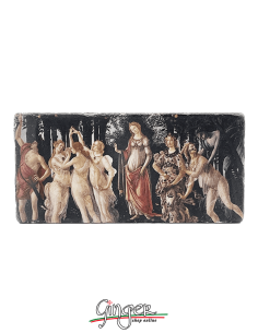 "New" - Magnet in real raw Italian marble - Spring (Sandro Botticelli)