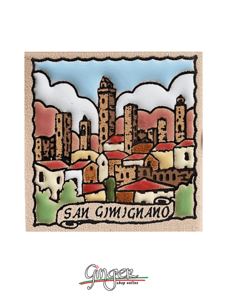 Handcrafted ceramic magnet n.01