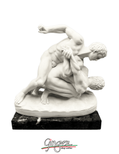 Fighting men sculpture - 11 cm
