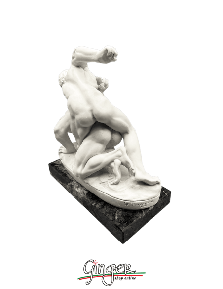 Fighting men sculpture - 11 cm