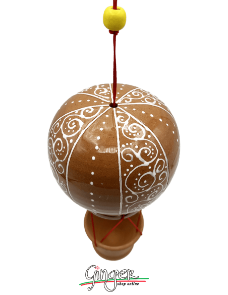 Ceramic Hot Air Balloon - diameter 8 cm (3.15") height 15 cm (5.9") - 2401