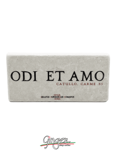 "New" - Magnet in real raw Italian marble - Odi et amo (I hate and I love))