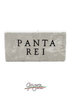 "New" - Magnet in real raw Italian marble - Panta rei (Everything flows)