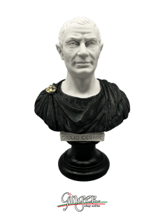 Antica Roma - Gaio Giulio Cesare - busto bicolore 16 cm