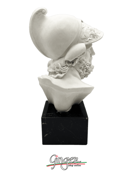 Menelaus - head with wooden base - 41 cm