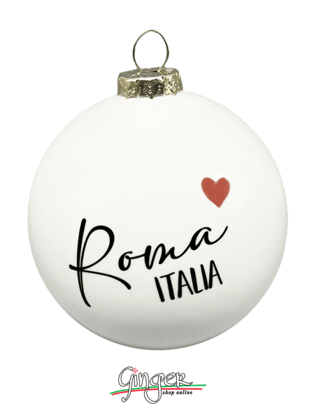 "New" Christmas Ornaments - Cities of Italy: Rome B&W - 80 mm (3.14")