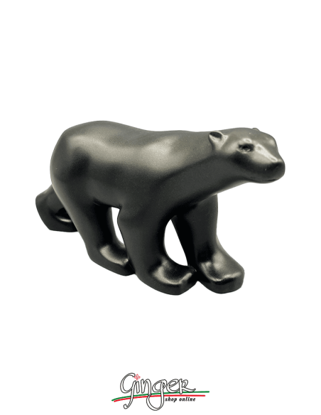 François Pompon: Black Bronze Bear - length 20 cm (7,87")