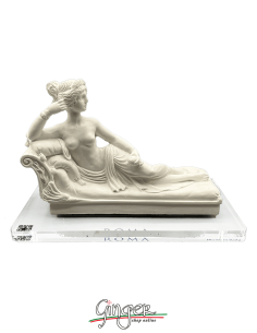 Antonio Canova - Pauline Bonaparte Borghese as Venus Victrix with plexiglass base