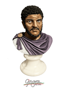 Ancient Rome - Caracalla - bust 5.9 in. (15 cm) - hand painted