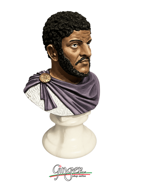Antica Roma - Caracalla - busto 15 cm - dipinto a mano