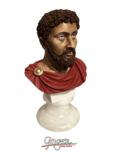 Ancient Rome - Marcus Aurelius - bust 5.9 in. (15 cm) - hand painted