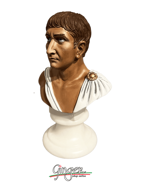 Antica Roma - Traiano - busto 15 cm - dipinto a mano