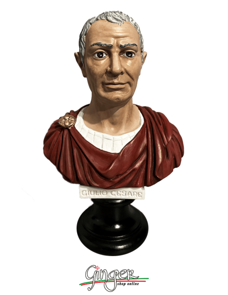 Antica Roma - Julius Caesar - bust 6.3 in. (16 cm) - hand painted