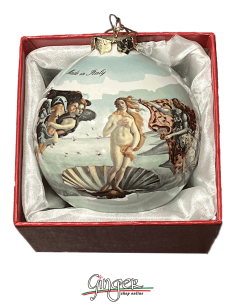 Christmas Ornaments: "The Birth of Venus" by Botticelli - 80 mm (3.14")