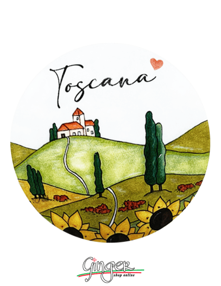 "Novità" Addobbi Palla di Natale - Città d'Italia: Toscana - 80 mm