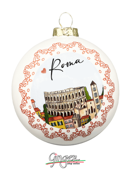 "New" Christmas Ornaments - Cities of Italy: Rome - 80 mm (3.14")