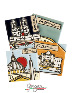 Handcrafted ceramic magnet n.01