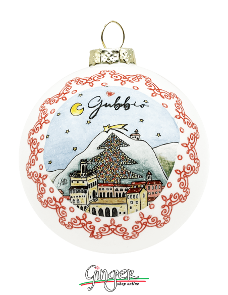 "New" Christmas Ornaments - Cities of Italy: Gubbio - 80 mm (3.14")
