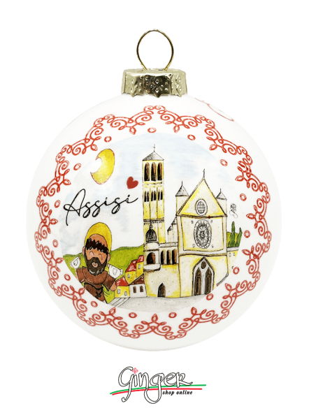 "New" Christmas Ornaments - Cities of Italy: Assisi - 80 mm (3.14")