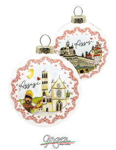 "New" Christmas Ornaments - Cities of Italy: Assisi - 80 mm (3.14")