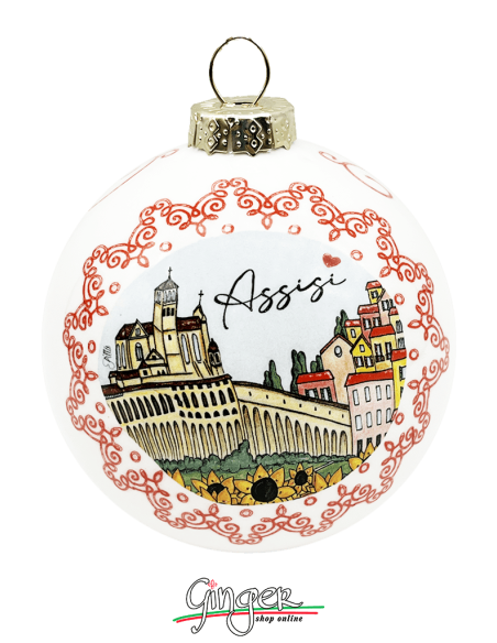 "New" Christmas Ornaments - Cities of Italy: Assisi - 80 mm (3.14")