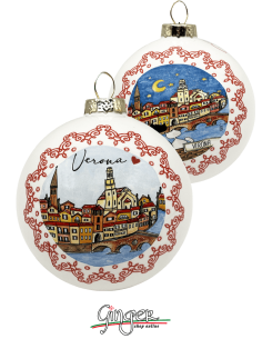"New" Christmas Ornaments - Cities of Italy: Verona - 80 mm (3.14")