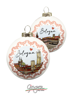 "New" Christmas Ornaments - Cities of Italy: Bologna - 80 mm (3.14")