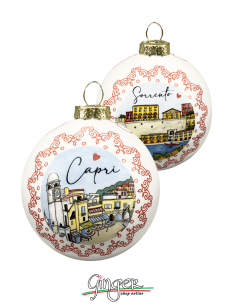 "New" Christmas Ornaments - Cities of Italy: Capri and Sorrento - 80 mm (3.14")