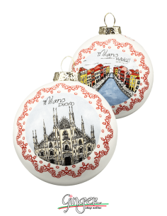 "New" Christmas Ornaments - Cities of Italy: Milan - 80 mm (3.14")