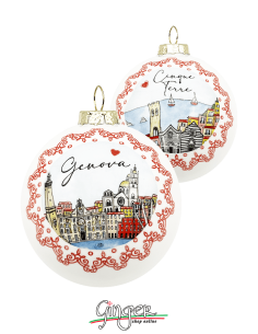 "New" Christmas Ornaments - Cities of Italy: Genoa and the Cinque Terre - 80 mm (3.14")