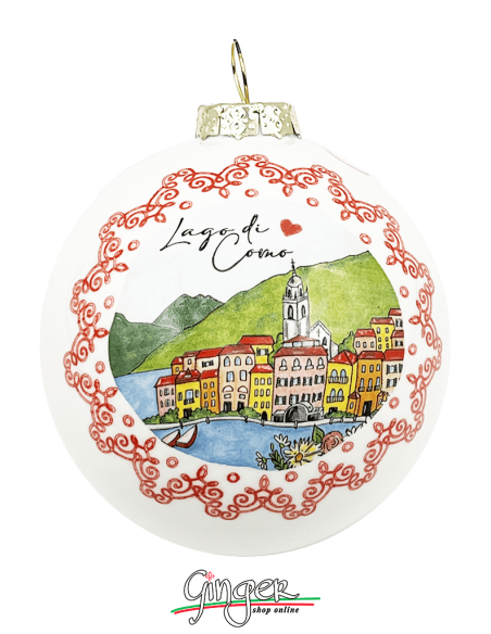 "New" Christmas Ornaments - Cities of Italy: Lake Como and Bellagio - 80 mm (3.14")
