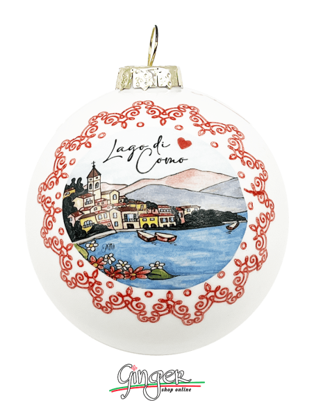 "New" Christmas Ornaments - Cities of Italy: Lake Como and Bellagio - 80 mm (3.14")