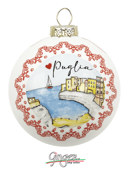 "New" Christmas Ornaments - Cities of Italy: Puglia and Alberobello - 80 mm (3.14")