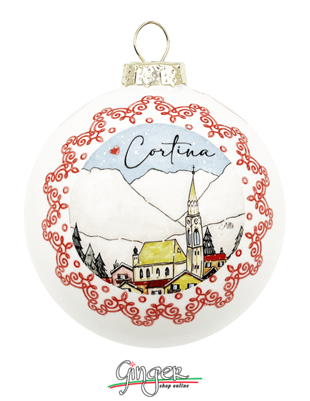 "New" Christmas Ornaments - Cities of Italy: Milan-Cortina 2026 Winter Olympics - 80 mm (3.14")