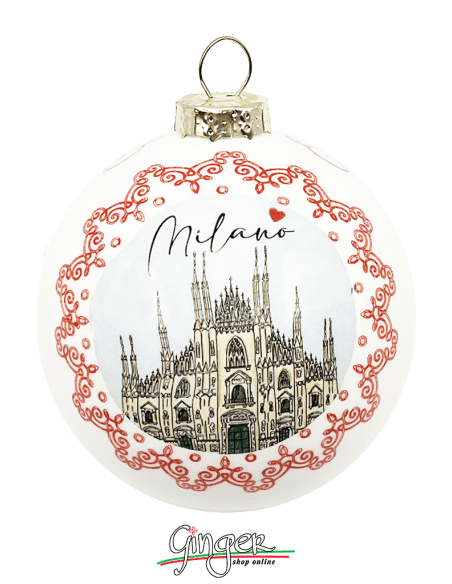 "New" Christmas Ornaments - Cities of Italy: Milan-Cortina 2026 Winter Olympics - 80 mm (3.14")