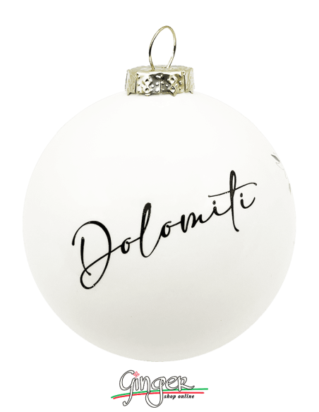 "New" Christmas Ornaments - Cities of Italy: Edelweiss and Dolomiti - 80 mm (3.14")