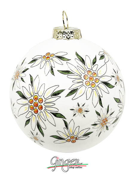 "New" Christmas Ornaments - Cities of Italy: Edelweiss and Dolomiti - 80 mm (3.14")