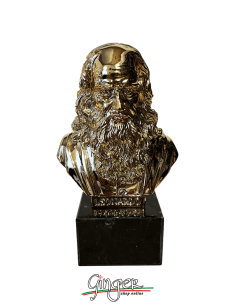 Trophies: Leonardo da Vinci gilded and with a marble base