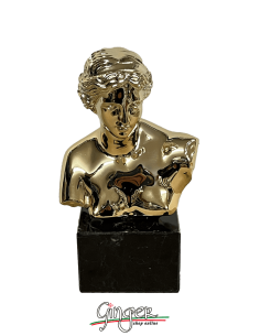 Trophies: Gold Painted Venus of Milo bust with Marble Base