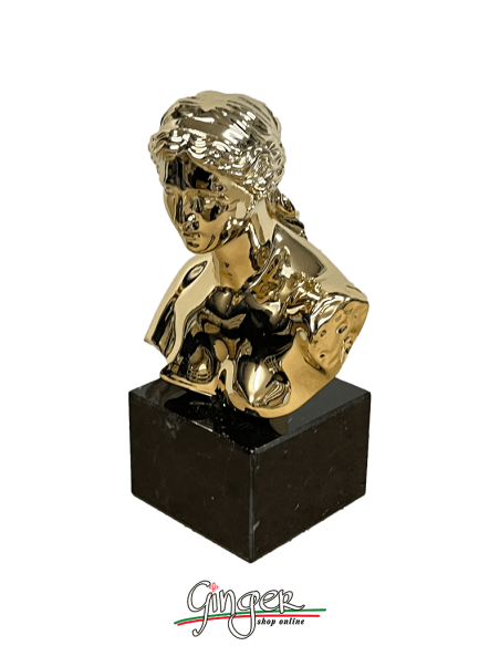 Trophies: Gold Painted Venus of Milo bust with Marble Base