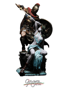 Miniature da collezione: Perseo uccide Medusa - dipinto a mano