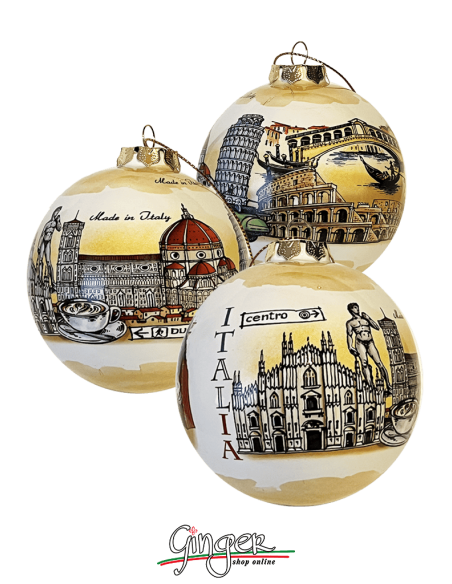 "Exclusive News" Christmas Ornaments - Italy Girotondo - 60 mm (2,36") and 80 mm (3,15")